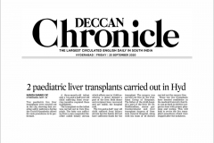 Prathima Hospitals had successfully Performed Liver Transplant Surgery  for a two and half year old kid